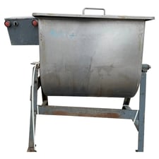 LeBlond, double action ribbon-paddle blender, parts unit, 220 LBS / 42 gallons estimated capacity