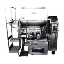 8 cu.ft. Tyson Pneumatic filler with mixer/hopper, 2-3/8" stroke, 1" valve diameter, 2-1/2" center between