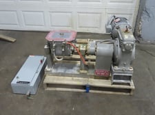 Bramley, 1.5 gallon double arm Beken blade lab mixer, Stainless Steel,jacketed, 3 HP
