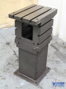 Carlton T-slotted drill table, 20 x 14 x 37, #61993