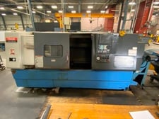 Mazak #Quick-Turn-300, Mazatrol Fusion 640T, 23.6" swing, 10" chuck, chip conveyor, 2000