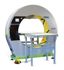Plasticband #NELEO-125, Semi-Automatic Stretch Wrapper, 33" H x 48" width or 33" square and unlimited length