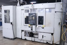 Kitako #MT2-200W, 4-spindle CNC horizontal turning center, Fanuc 18iT, 8" chuck, 2002