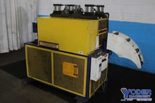 15" CD & F straightener/leveler, 3 over 4 rolls, 3" straightening rolls, 5" pinch rolls, #76442