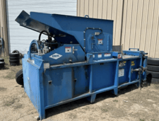 Excel #EX60, baler, 20 HP, twin 6" cylinders, 46 sec cycle time, 54" x35" feed opening