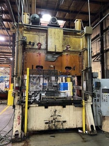 250 Ton, Heim #S2-250-48-102, straight side double crank, 12" stroke, 36" Shut Height, 20-40 SPM, 102" x48"