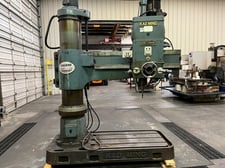 4.1'-13-3/4" Kao Ming #KMR-1250DH, 30-1500 RPM, #5,hydraulic clamp head arm column,s/n 1814,1985