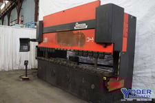 190 Ton, Amada #HFBO, hydraulic press brake, 13.6' OA, 7" stroke, 15 HP, 1999, #76238
