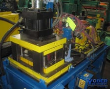 Bradbury, pre-punch cut-off press, louveres from aluminum, 3 stations, 1996, #56218