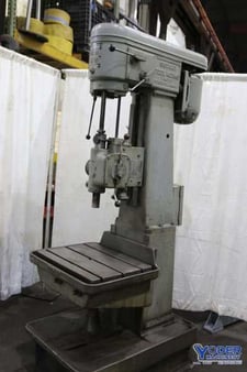 12" Modern Tool Works, vertical drill, 12" throat, 25" x20" table, 8" spindle travel, 3 HP, #71015