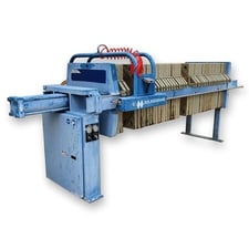 31" M. width Watermark #FP800G32L-19/37-10/20ASX, Recessed Chamber Plate & Frame Filter Press, 800 mm, 20