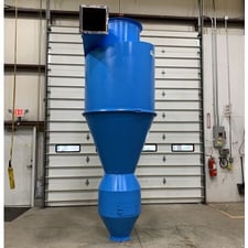 Champion Products, Inc., Cylclone Separator Collector L.H., 52" diameter, 13.25" bottom solids outlet, 30"