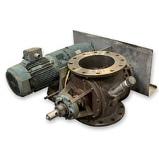 10" Flotronics, Stainless Steel Rotary Airlock Feeder Valve, 3 HP, 16.5" line H, 230/460 V, 21 RPM