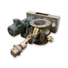 10" Flotronics, Stainless Steel Rotary Airlock Feeder Valve, 3 HP, 16.5" line H, 230/460 V