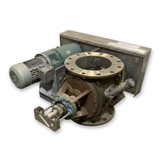 10" Flo-tronics, Rotary Airlock Feeder Stainless Steel Valve, 3 HP, 16.5" line H, 208-230/460 V