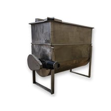 Image for Stainless Steel Horizontal Liquid Mixer, 350 Gal. capacity, 36" diameter x 6' L chamber, 32" diameter rotor, 1.5 HP, 22.6 RPM, 208-230/460 V