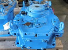 7.5 HP @ 1800 RPM in, Chemineer #22GTD-7.5, turbine agitator, 45 RPM out, unused surplus