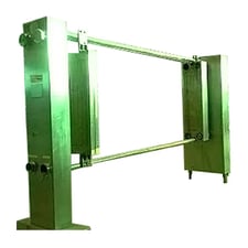 APV Crepaco #CR5, HTST heat exchanger frame with 3 divider plates, serial #18483