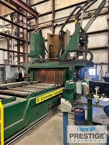 Controlled Automation Revolution Beam Coper, 24" x 48" cap., 7-Axis, HPR400XD plasma, 75'infeed, 2018, #32180