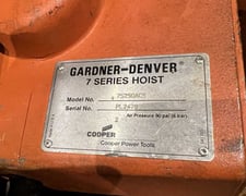 .1 Ton, Gardner Denver, hoist, 8' lift