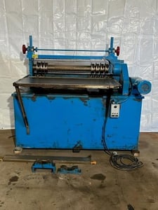 Miller Moorehead 48" x 4" diameter Arbors, Miller-Moorehead #4800, sheet slitter