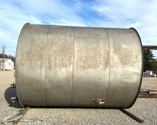 10000 gallon Stainless Steel Storage Tank With Cone Top And Flat Bottom, 11' 2" diameter x 13' 10" plus cone