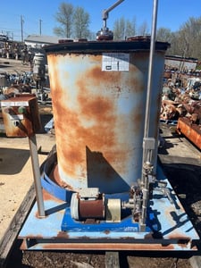 280 gallon Illinois Water Treatment Water Treatment, Rubber Lined Carbon Steel Tank Mounted On Skid With