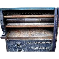 18" Durant Tool Company #SS-18, Stock Straightener, (2) drive rolls, (9) straightening rolls, 2" diameter