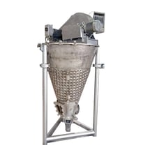 400 gallon J.H. Day Company, Jacketed Nauta Cone Bottom Mix Tank, 5/1 HP, 125 psi @ 300 F, 12" diameter x