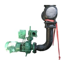 140 GPM, Cornell #1.5 CLB 2-4, Centrifugal Pump, 1.5 HP, 1800/1450 RPM, 4" suction, 1.5" discharge, .43"