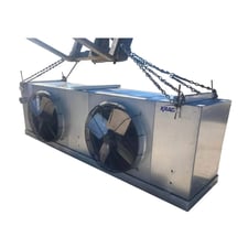2 Fans, Krack #SM24E-989-CMM-T-ST-ST, Freon Evaporator Coil - 12 TR, 2 Fans, Low/Medium Temperature, 1 HP