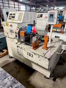 Goodman #Vac-U-Torq, fly knife cutter w/2-roll puller, 6" dia rolls x 6" wide, s/n 6498