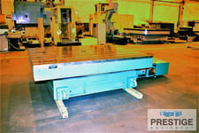 84" x 96" Giddings & Lewis #360C CNC contouring B-Axis rotary table, 50 ton weight capacity, 1992, #31396