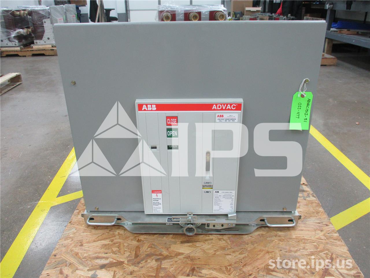 1200 Amps ABB Advac Aa3k1777xx1000p Model 3 (advac Model 3) 125 Volts DC Control