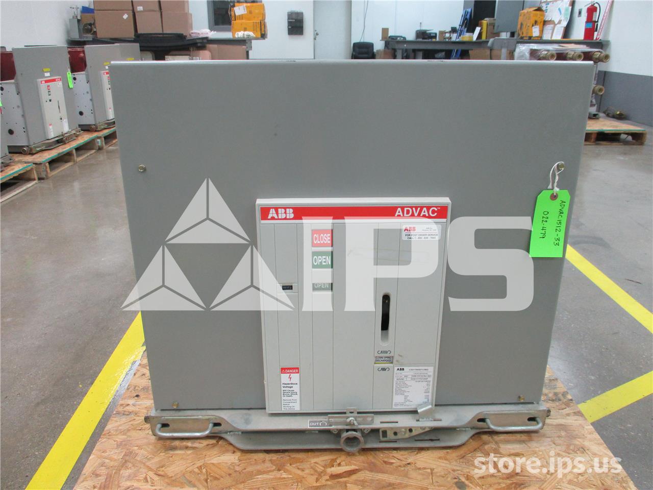 1200 Amps ABB Advac Aa3k1777xx1000p Model 3 (advac Model 3) 125 Volts DC Control