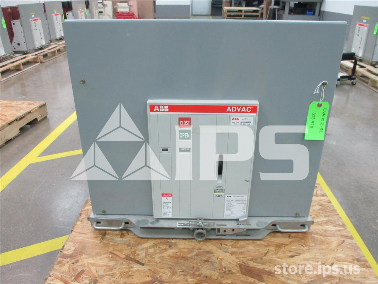 1200 Amps ABB Advac Aa3k1777xx10000 Model 3 (advac Model 3) 125 Volts DC Control