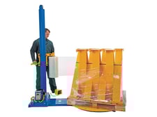 Image for Vestil #SWA-50, Pallet Stretch Wrapper, 64" diameter x 83-3/4" H load, 0.5 HP turntable, 50" round table, 15" & 25" H film rods, 4000 lb, 2026, new