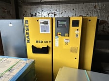 161 cfm, 175 psig, Kaeser #BSD-40T, Rotary Screw Air Compressor, 40 HP, 2004