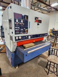 52" Cleaver-Brooks Levigatrici #2NRT-1320, Wide Belt Sander, digital platen, belt blowers, variable speed