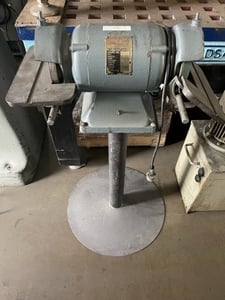 Standard #CG-750, pedestal grinder, 6" wheel, pedestal, tilting table, 110 V., 1-phase