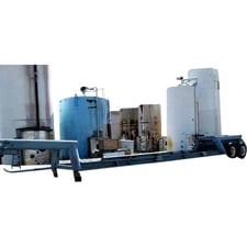 Tank Hauling Trailer, Tandem axle, Stretch up to 43' in well