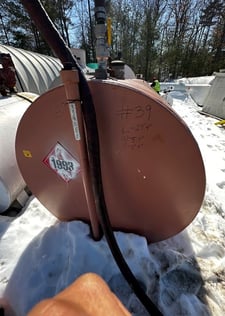 4000 gallon Above ground storage tank, 24' 4" L x 5' 4" W x 5' 4" H