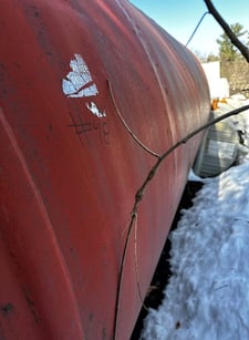 5000 gallon Above ground storage tank w/ stairs, 13' 9" L x 8' W x 8' H