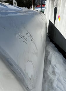 2500 gallon Above ground storage tank, 15' L x 5' 4" W x 5' 4" H