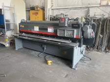 10 gauge x 10' Cincinnati #1010, mechanical power squaring shear, 24" rear operated manual back gauge, 40
