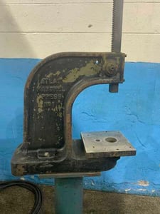 2 Ton, Atlas #1, arbor press, 14" work diameter, 1-5/8" arbor, 11" open height
