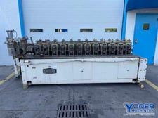 12 Stand, Tishken #24-HMW-1-1/2, rollformer, 1-1/2" shaft diameter, 9" horizontal centers, 4"-6" vertical