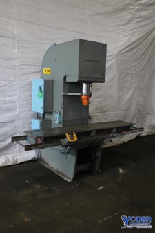 50 Ton, Hannifin #F500-41-SP, hydraulic C-frame press, 14" stroke, 16" open