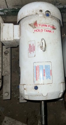 5 HP 1725 RPM Baldor #JMWDM3615T, Washdown Motor, Frame154JM, 208-230/460 Volts