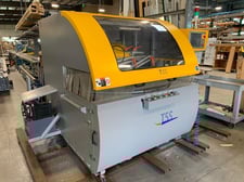 16.9" x 7" PMI #T5S, Semi-Automatic Compound Upcut Miter Saw, 24" x 1" bore saw blade, 7.5 HP, 2000 RPM